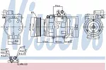 Компрессор кондиционера NISSENS BS97525