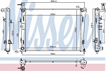 Радиатор охлаждения двигателя NISSENS BS90790