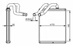 Радиатор печки NRF BS118528 Радиатор печки NRF BS118528