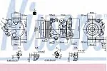 Компрессор кондиционера NISSENS BS97671