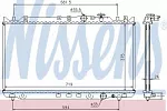 Радиатор охлаждения двигателя NISSENS BS91782