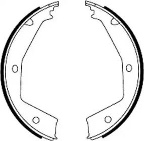 Тормозные колодки ручника Jurid BS232071