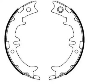 Тормозные колодки ручника Jurid BS232171