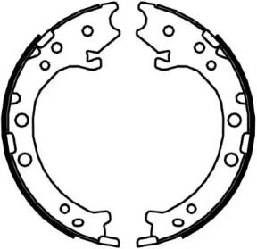 Тормозные колодки ручника Jurid BS232200