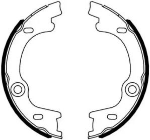 Тормозные колодки ручника Jurid BS232151