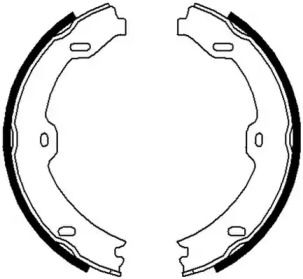 Тормозные колодки ручника Jurid BS232197