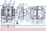 Вентилятор отопителя NISSENS BS116486