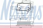 Масляный радиатор NISSENS BS92708 Масляный радиатор NISSENS BS92708