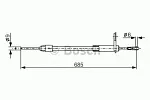 Трос ручника BOSCH BS150991