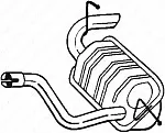 Глушитель выхлопных газов BOSAL BS179191