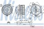 Вентилятор отопителя NISSENS BS116183