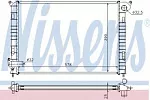 Радиатор охлаждения двигателя NISSENS BS90930