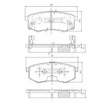 Тормозные накладки NIPPARTS BS145827