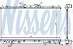 Радиатор охлаждения двигателя NISSENS BS91381