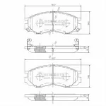 Тормозные накладки NIPPARTS BS146451