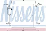 Радиатор кондиционера NISSENS BS99525 Радиатор кондиционера NISSENS BS99525