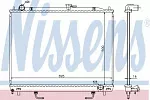 Радиатор охлаждения двигателя NISSENS BS92016 Радиатор охлаждения двигателя NISSENS BS92016