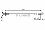 Тормозной шланг BOSCH BS134352 Тормозной шланг BOSCH BS134352