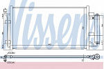 Радиатор кондиционера NISSENS BS98796