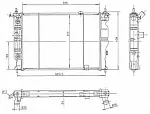 Радиатор охлаждения двигателя NRF BS90363