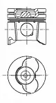 Поршень двигателя NURAL BS79456 Поршень двигателя NURAL BS79456