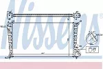 Радиатор охлаждения двигателя NISSENS BS89965