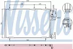 Радиатор кондиционера NISSENS BS98197