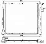 Радиатор охлаждения двигателя NRF BS89793