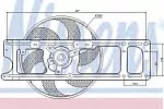 Вентилятор радиатора NISSENS BS62188 Вентилятор радиатора NISSENS BS62188
