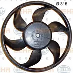 Вентилятор радиатора HELLA BS62709 Вентилятор радиатора HELLA BS62709
