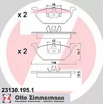 Тормозные накладки ZIMMERMANN BS147555