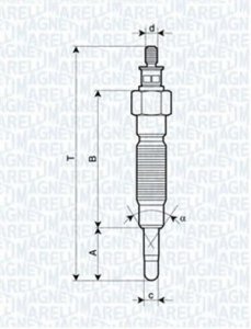 Свеча накала MAGNETI MARELLI BS281181
