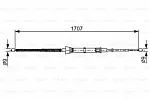 Трос ручника BOSCH BS151914