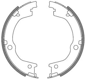 Тормозные колодки ручника Remsa BS232297