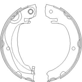 Тормозные колодки ручника Remsa BS232164