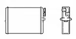Радиатор отопителя печки NRF BS117594