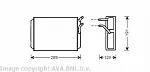 Радиатор отопителя печки AVA BS117575