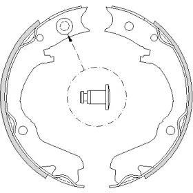 Тормозные колодки ручника Remsa BS232033