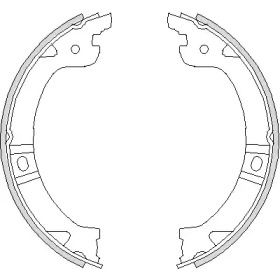 Тормозные колодки ручника Remsa BS232046
