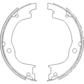 Тормозные колодки ручника Remsa BS232196