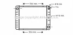 Радиатор охлаждения двигателя AVA BS91085