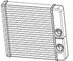 Радиатор отопителя печки LUZAR BS117614
