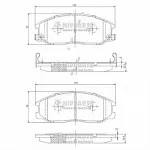 Тормозные колодки NIPPARTS Передние BS144002