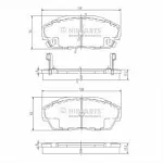 Тормозные накладки NIPPARTS BS146390