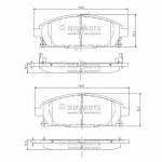 Тормозные колодки NIPPARTS Передние BS143711