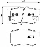 Тормозные накладки BREMBO BS148025