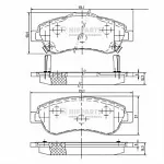 Тормозные колодки NIPPARTS Передние BS143685 Тормозные колодки NIPPARTS Передние BS143685