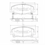 Тормозные накладки NIPPARTS BS147585