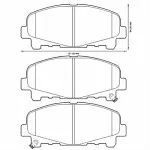 Тормозные колодки JURID Передние BS145182