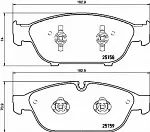 Тормозные накладки BREMBO BS150232